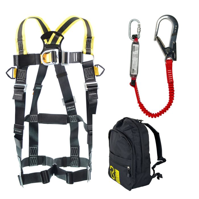 BIGBEN® Backpack HA Design Harness Kit w/ Single Elasticated Fall Arrest Lanyard - Image 1