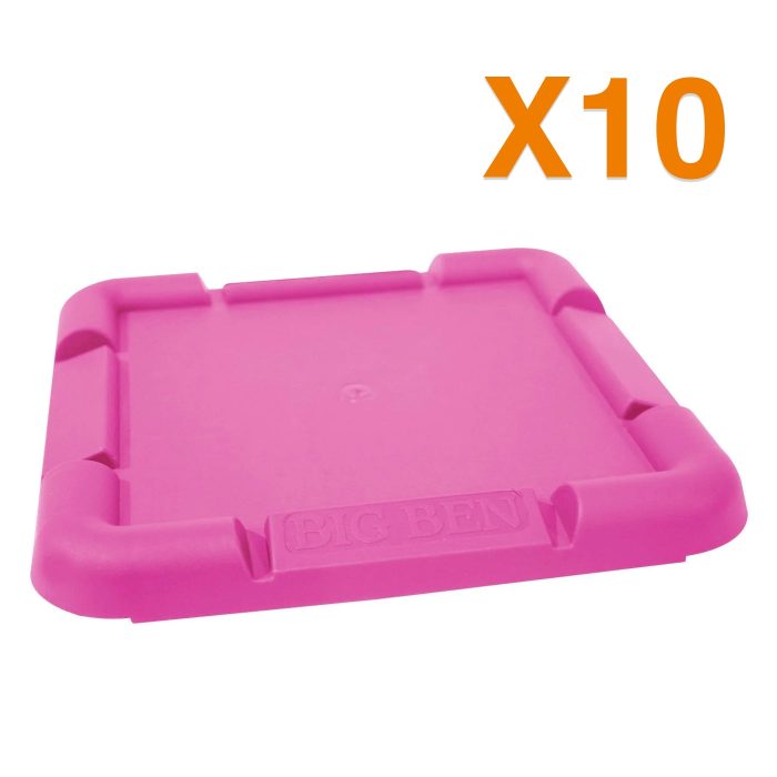 10x BIGBEN® Heavy Duty Tredda Plates - Pink - Image 1