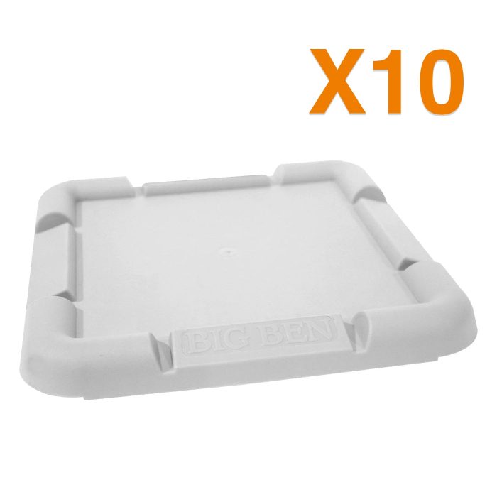 10x BIGBEN® Heavy Duty Tredda Plates - White - Image 1