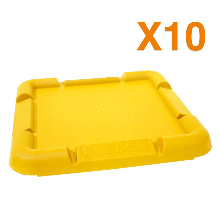 10x BIGBEN® Heavy Duty Tredda Plates - Yellow - Image 1