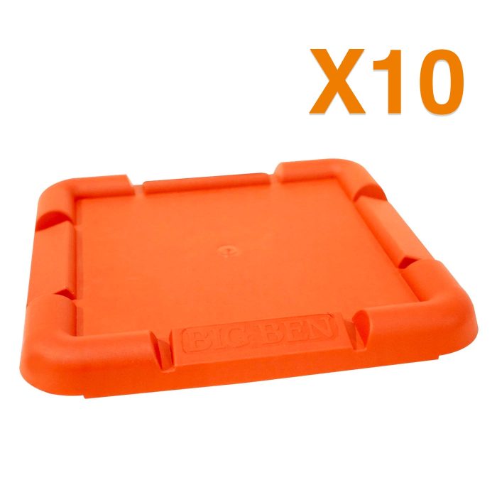 10x BIGBEN® Heavy Duty Tredda Plates - Orange - Image 1