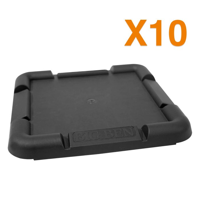 10x BIGBEN® Heavy Duty Tredda Plates - Black - Image 1
