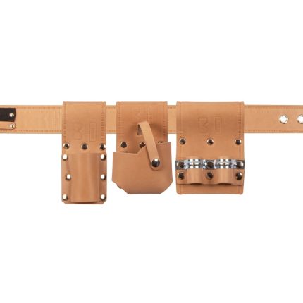 BIGBEN® Leather Belt Set - Natural
