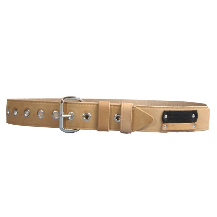 BIGBEN® Leather Belt with Eyelets - Natural - Image 1