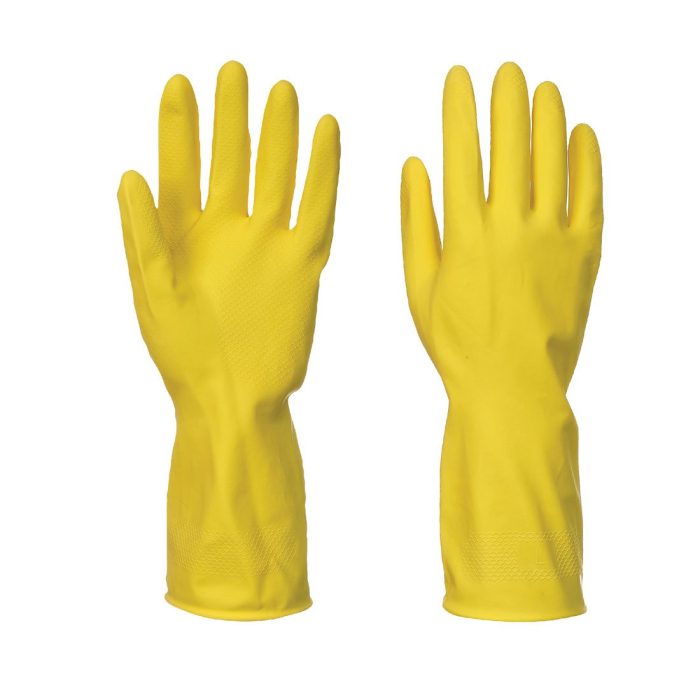 Latex Rubber Gloves - 12 Pairs - Image 1