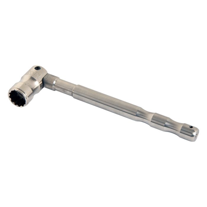IMN 7/16" Pinched Steel Bi-Hex Spanner - Titanium Chunky Grippa - Image 1