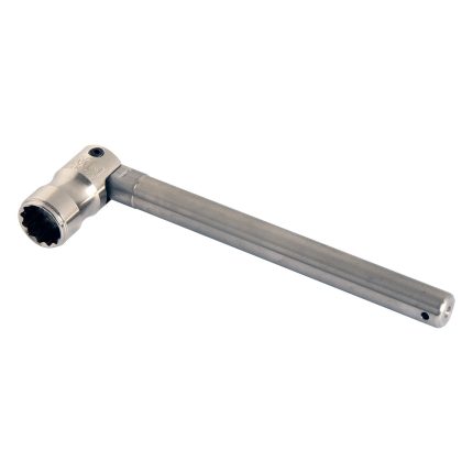 IMN 7/16" Pinched Steel Bi-Hex Spanner - Titanium Chunky Round 18mm