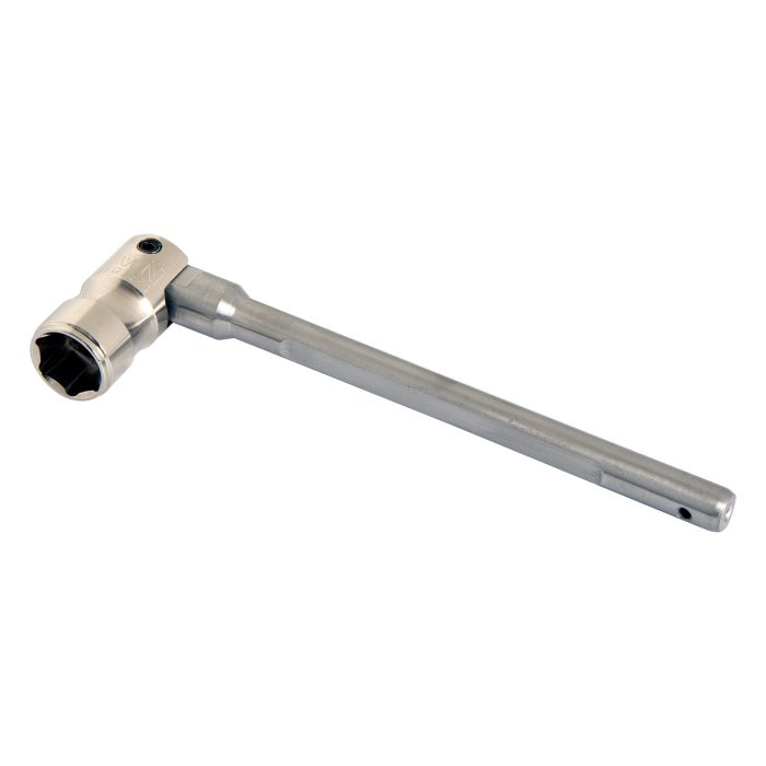 IMN 7/16" Pinched Steel Hex Box Spanner - Titanium Thin Flat - Image 1