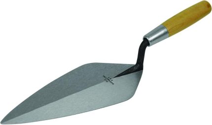 Marshalltown 11" London Pattern Brick Trowel – Wooden Handle