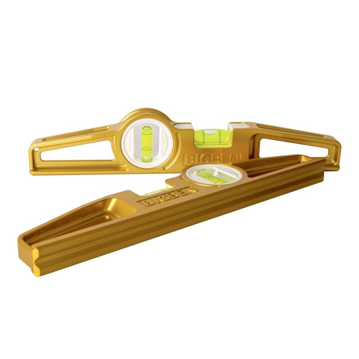 BIGBEN® Grooved Scaffolders Level Induction Magnetic - Alloy Gold - Image 1