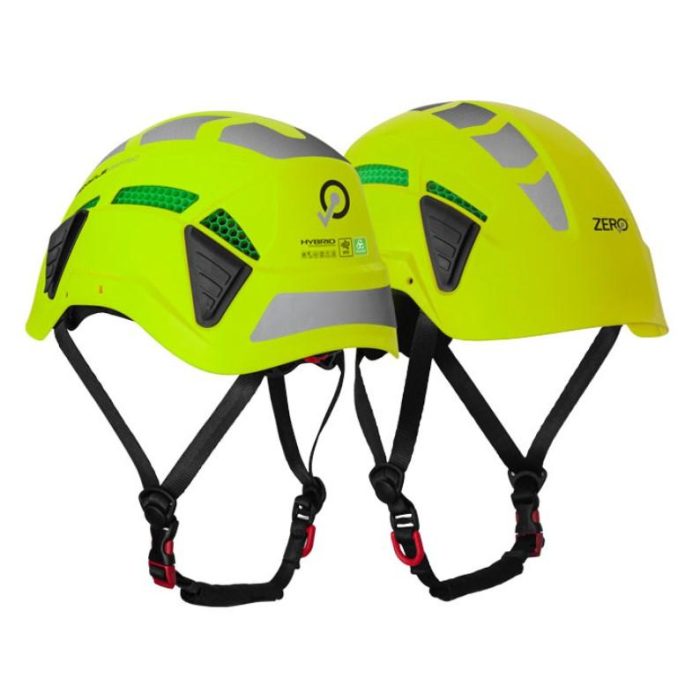 Pinnacle Zertec Vented Helmet - Hi-Vis Yellow - Image 1