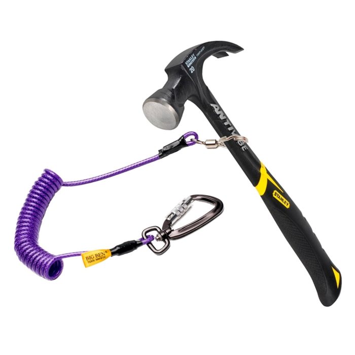 Stanley FatMax AntiVibe Claw Hammer with Tool Tether - Image 1