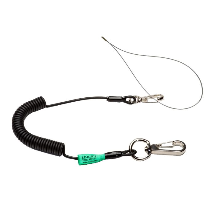 Tool Safety Rope with Swivel Hooks and Wire Rope - Image 1