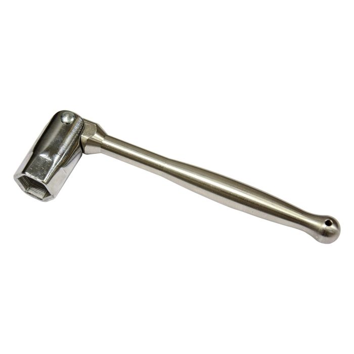 Leach's 7/16" Traditional Hex Box Spanner - Stainless Steel Poker Style - Image 1
