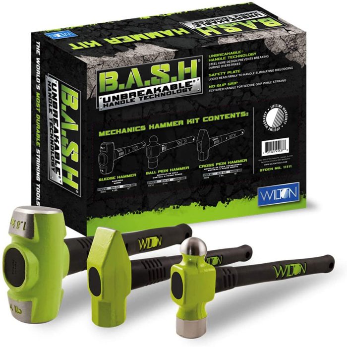 WILTON 11111 B.A.S.H Mechanics Hammer Kit w/ 20412, 33214, 30216 - Image 1