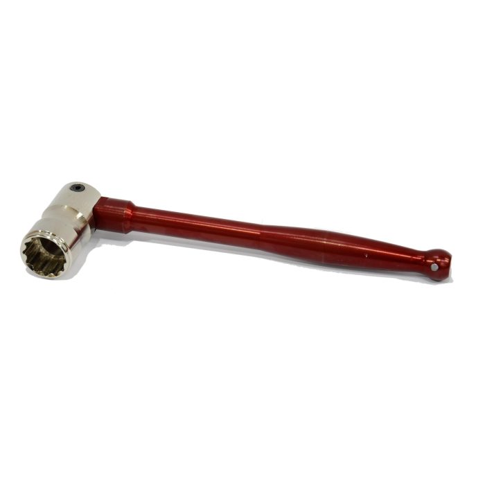 IMN 7/16" Bi-Hex Whippet Spanner - Red Metallic - Image 1