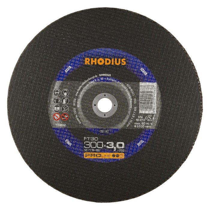 Abrasive Metal Flat Cutting Disc 12" - 300 x 3 x 20mm - Image 1