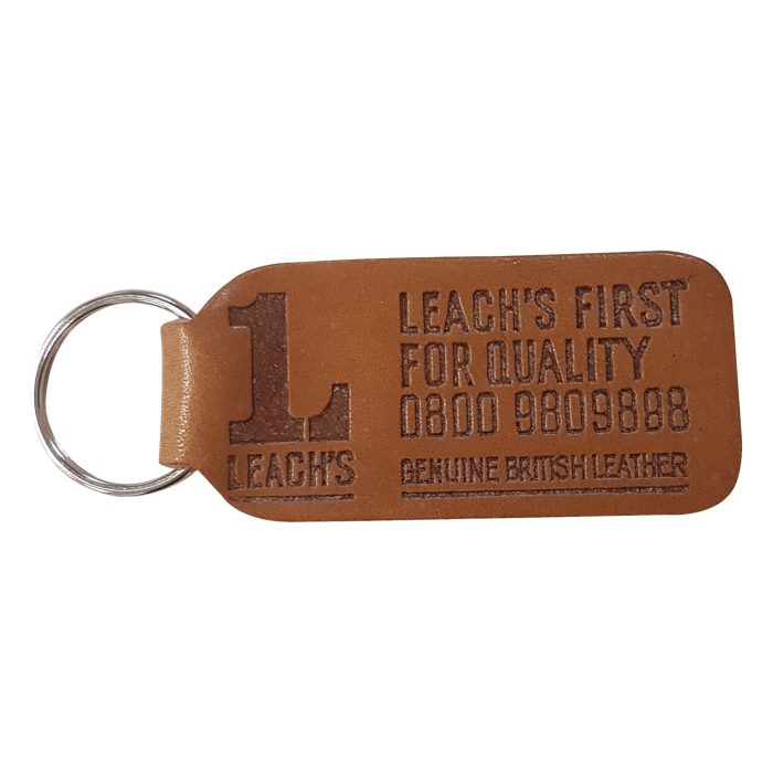 Leachs Leather Keyring -  Brown Tan - Image 1