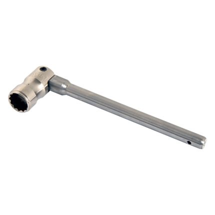 IMN Titanium 1/2" Hex Box Spanner with Tether Hole - Titanium Thin Round 14mm