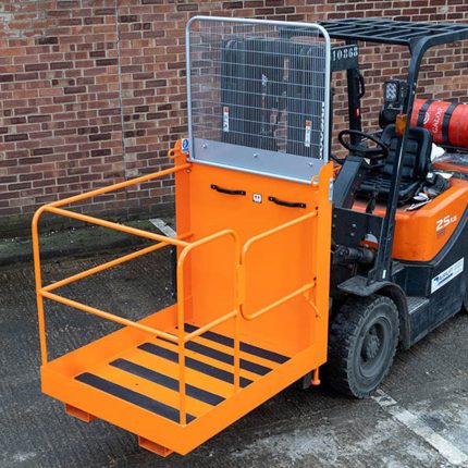 Fork Mounted Work Access Platform - Side Gate Access - 1250 x 950 x 2120mm