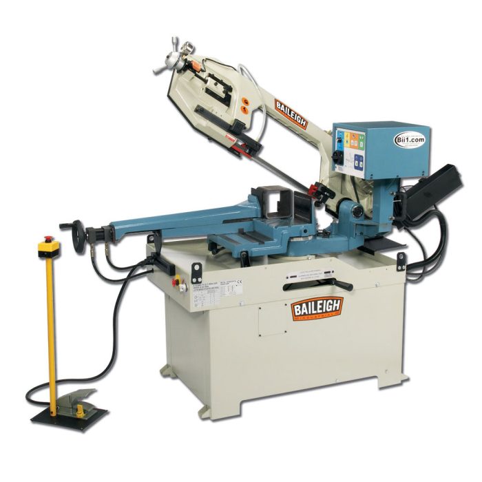 Baileigh 1001570 BS-350SA 220V Gear Driven Dual Miter Band Saw - Image 1