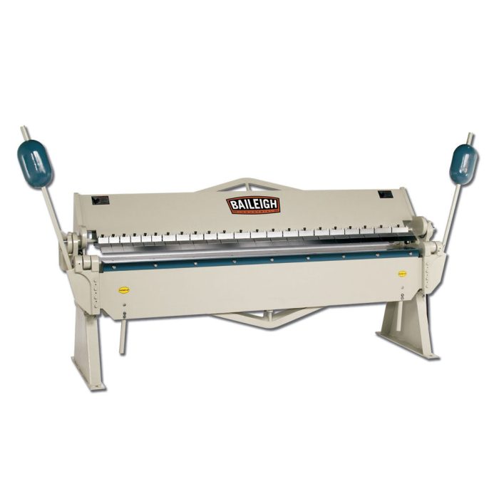 Baileigh 1000553 BB-9612 4' x 8' 12 Gauge Heavy Duty Box / Pan Brake - Image 1