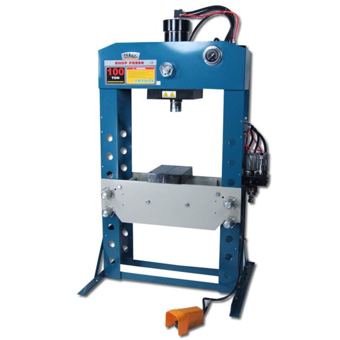 Baileigh 1004759 HSP-100A 100 Ton Air Operated H-Frame Shop Press - Image 1