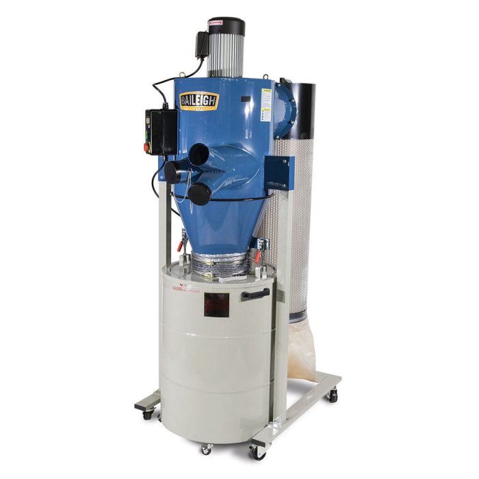 Baileigh 1002687 DC-2100C 220V 3HP Cyclone Dust Collector - Image 1