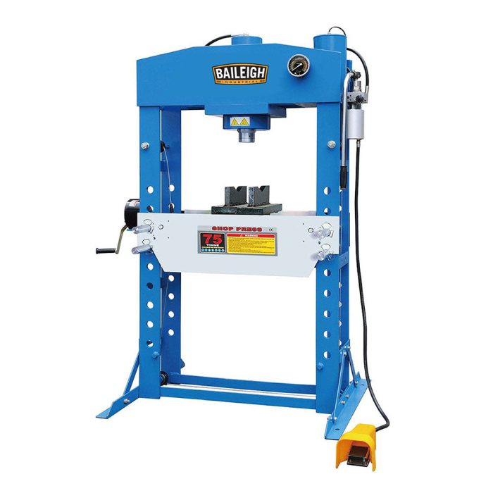 Baileigh 1004859 HSP-75A 75 Ton Air operated H-Frame Press - Image 1
