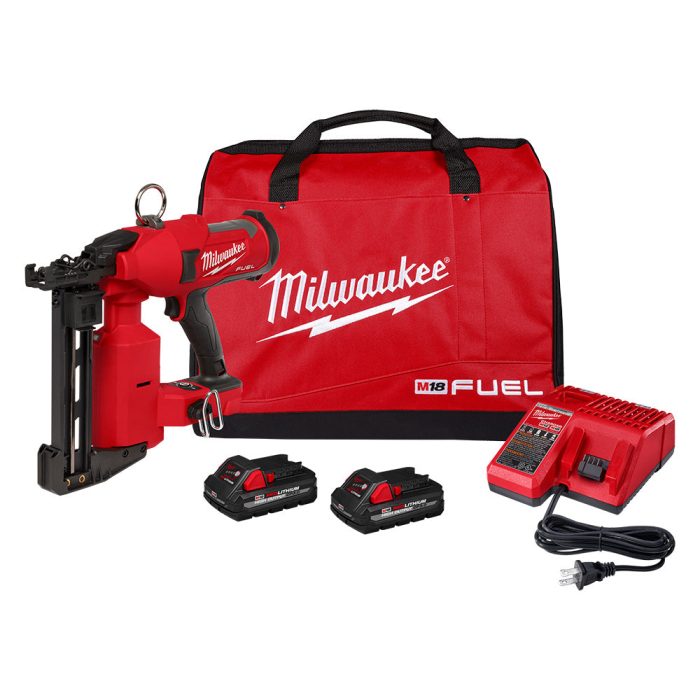 Milwaukee 2843-22 M18 18V FUEL Li-Ion Cordless Utility Fencing Stapler Kit - Image 1
