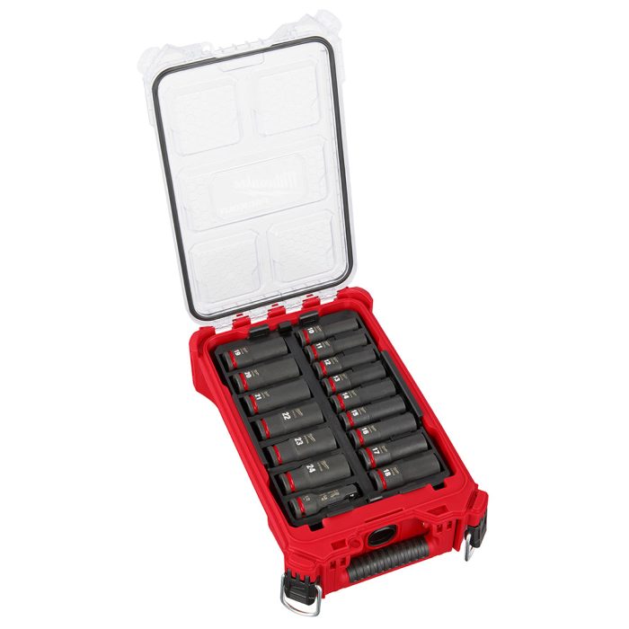 Milwaukee 49-66-6803 SHOCKWAVE 1/2” Impact Duty Socket MM PACKOUT Set - 16 PC - Image 1