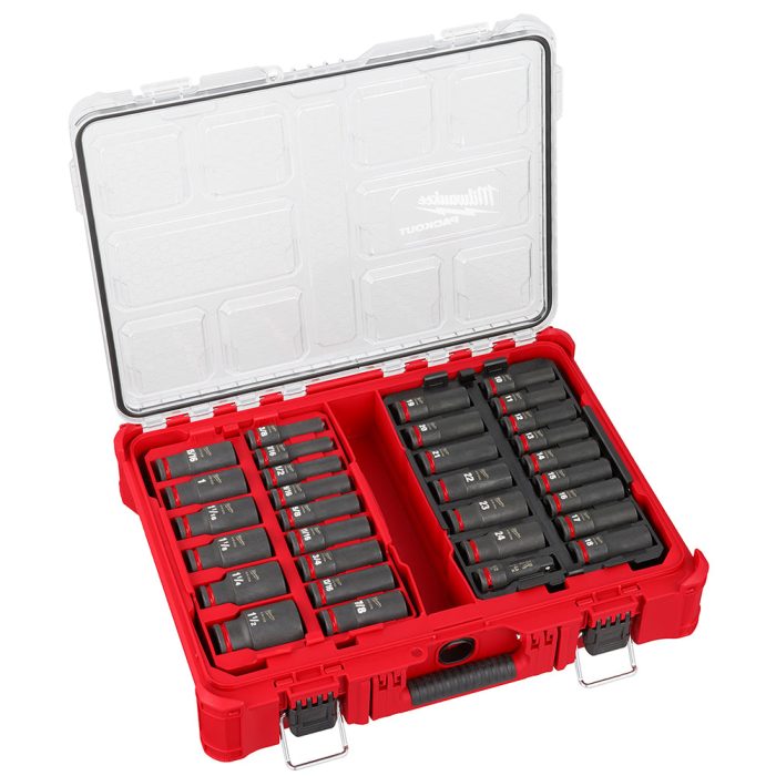 Milwaukee 49-66-6806 SHOCKWAVE 1/2” Impact Duty Socket PACKOUT Set - 31 PC - Image 1