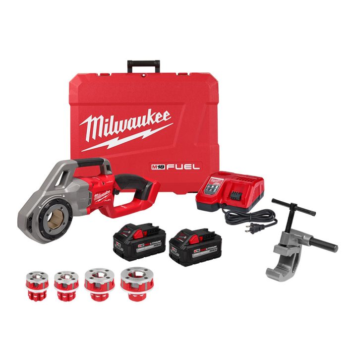 Milwaukee 2870-22 M18 18V FUEL Cordless Compact Pipe Threader w/ ONE KEY Kit - Image 1