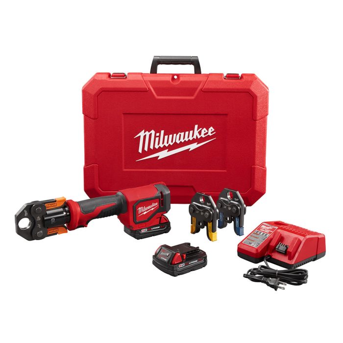 Milwaukee 2674-22P M18 18V Li-Ion Short Throw Press Tool Kit w/ PEX Crimp Jaws - Image 1
