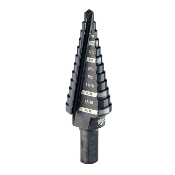 Milwaukee 48-89-9204 #4 JAM FREE Step Drill Bit 3/16" - 7/8" by 1/16" - Image 1