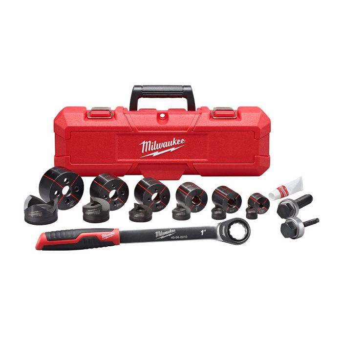 Milwaukee 49-16-2694 EXACT 1/2" - 2" Heavy Duty Hand Ratchet Knockout Set - Image 1