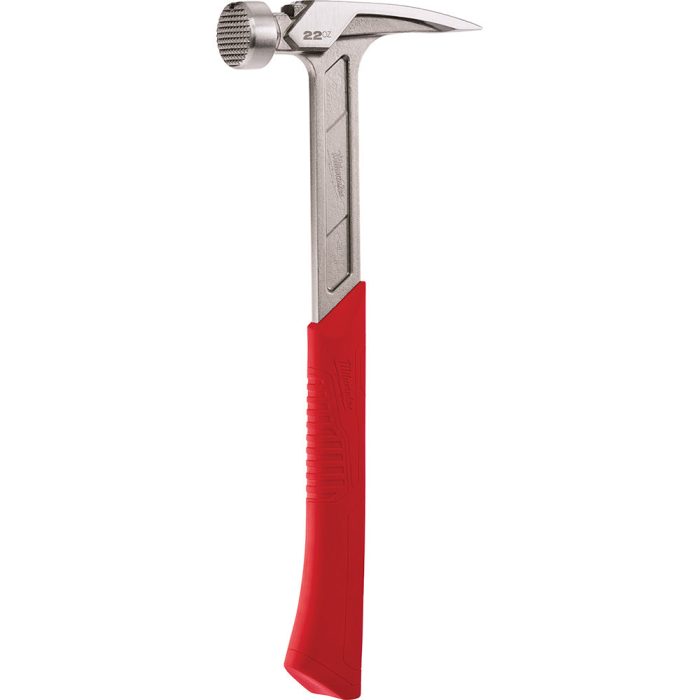 Milwaukee 48-22-9022 22oz Milled Face Framing Hammer w/ I-Beam Handle - Image 1