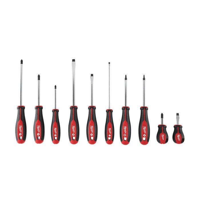 Milwaukee 48-22-2710 Professional Grade Screwdriver Kit - 10 PC - Image 1