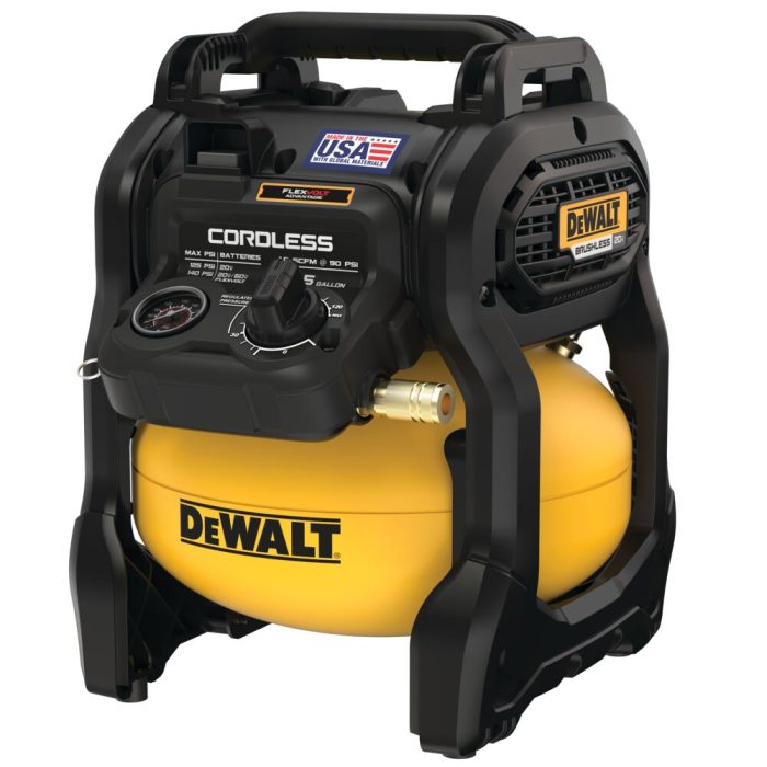 DeWALT DCC2520B 20V 2.5 Gallon Cordless Air Compressor - Bare Tool - Image 1