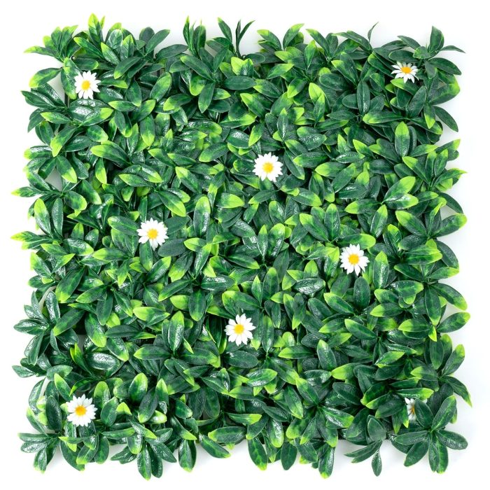 Giantex 12PCS 20x20inch Artificial Boxwood Panels Garden Privacy Fence Screen - Image 1