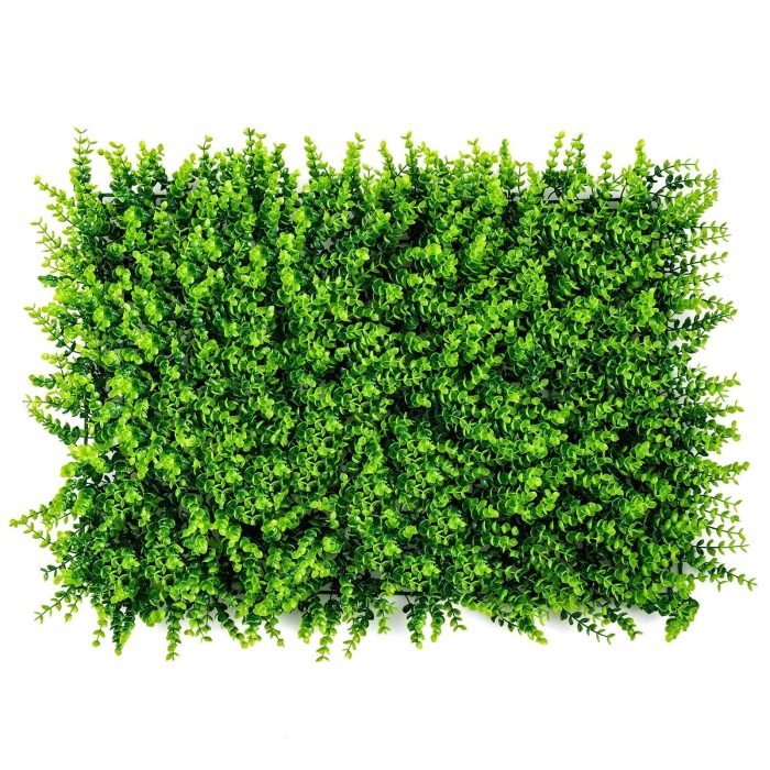 12 Pcs 16x24inch Artificial Eucalyptus Hedge Plant Privacy Fence Panels - Image 1