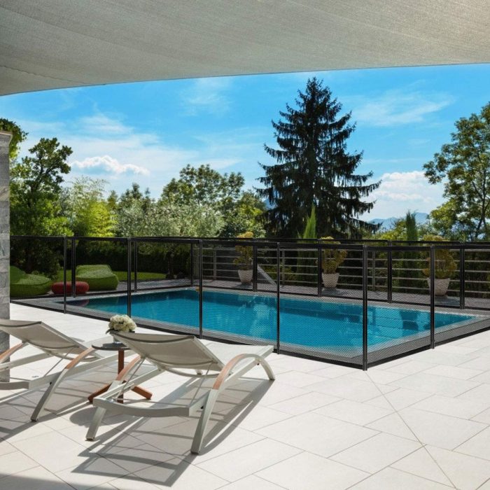 4' X12' Kit Safety Mesh Barrier W/ 2 Size Sleeves Removable Kids Garden Fence - 4 - Image 1
