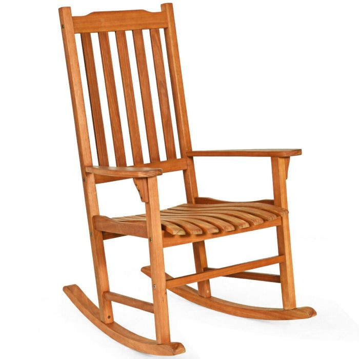 Porch Rocking Chair, Solid Wood Rocker - 1 - Image 1