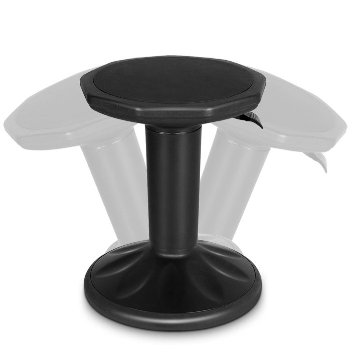 Giantex Wobble Chair Adjustable-Height 23 Inch Active Learning Stool - Black - Image 1
