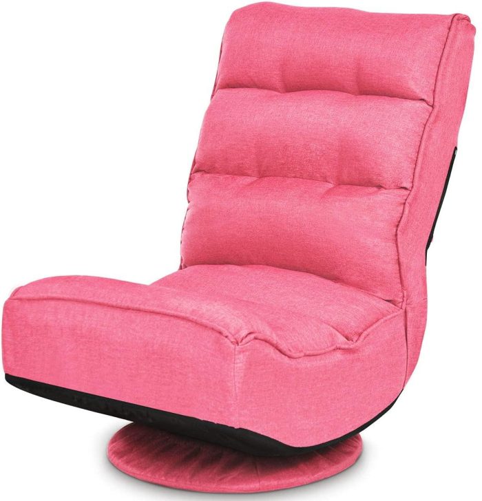 360 Degree Swivel Floor Chair, Lazy Sofa Lounge Chair - Pink - Image 1