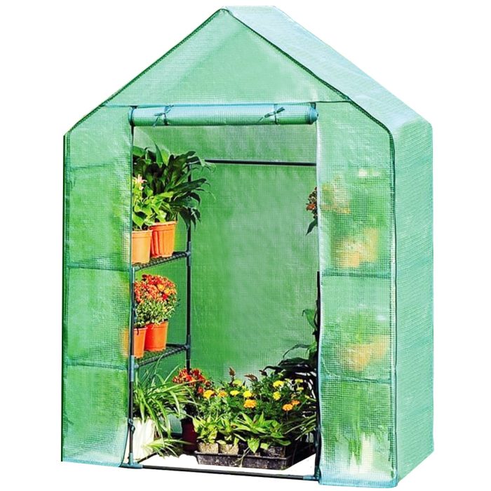 Greenhouse Outdoor Large Walk-in Plant Green house for Plants (Green) - Image 1