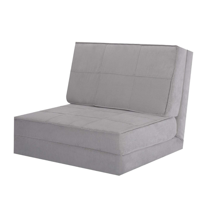 5-Position Adjustable Convertible Flip Chair - Grey - Image 1