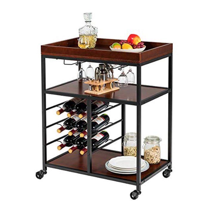 Giantex 3-Tier Kitchen Island Cart Rolling Trolley - Image 1