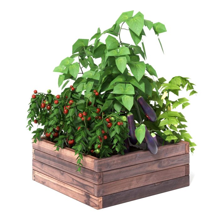Brown Raised Garden Bed,  24'' L x 24'' W x 10''H - Image 1
