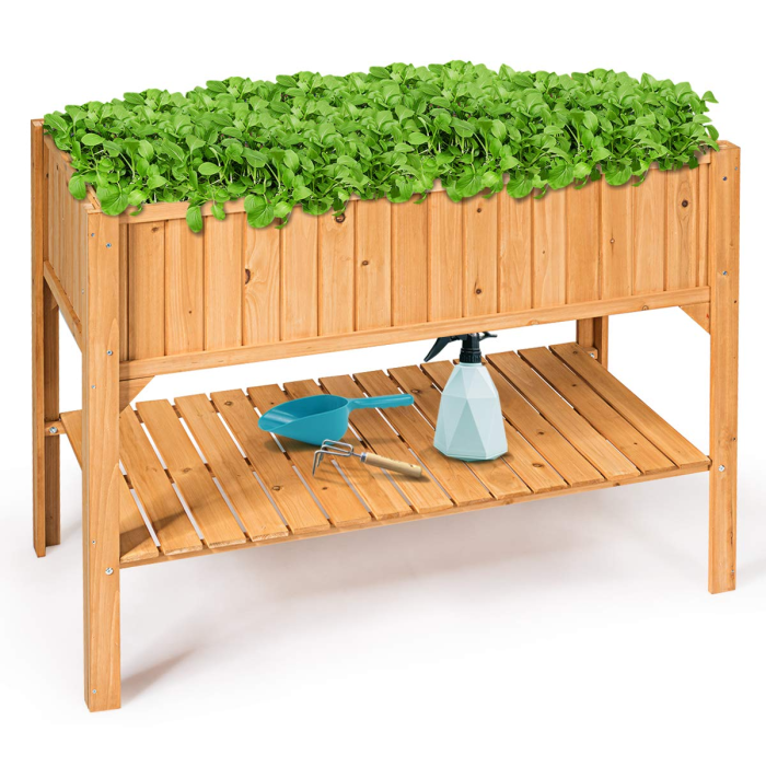 Raised Garden Planter Bed Box, 47" L x 22.5" W x 35.5" H - Image 1